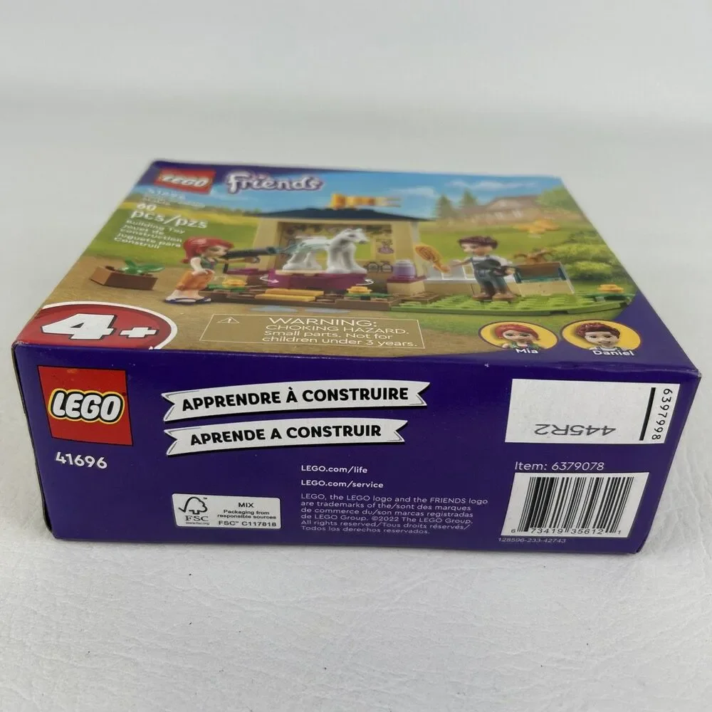 LEGO Friends 41696 Pony Washing Stable Building Toy Figures Horse Mia Daniel New